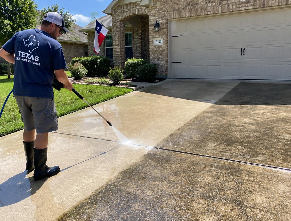 Pressure washing